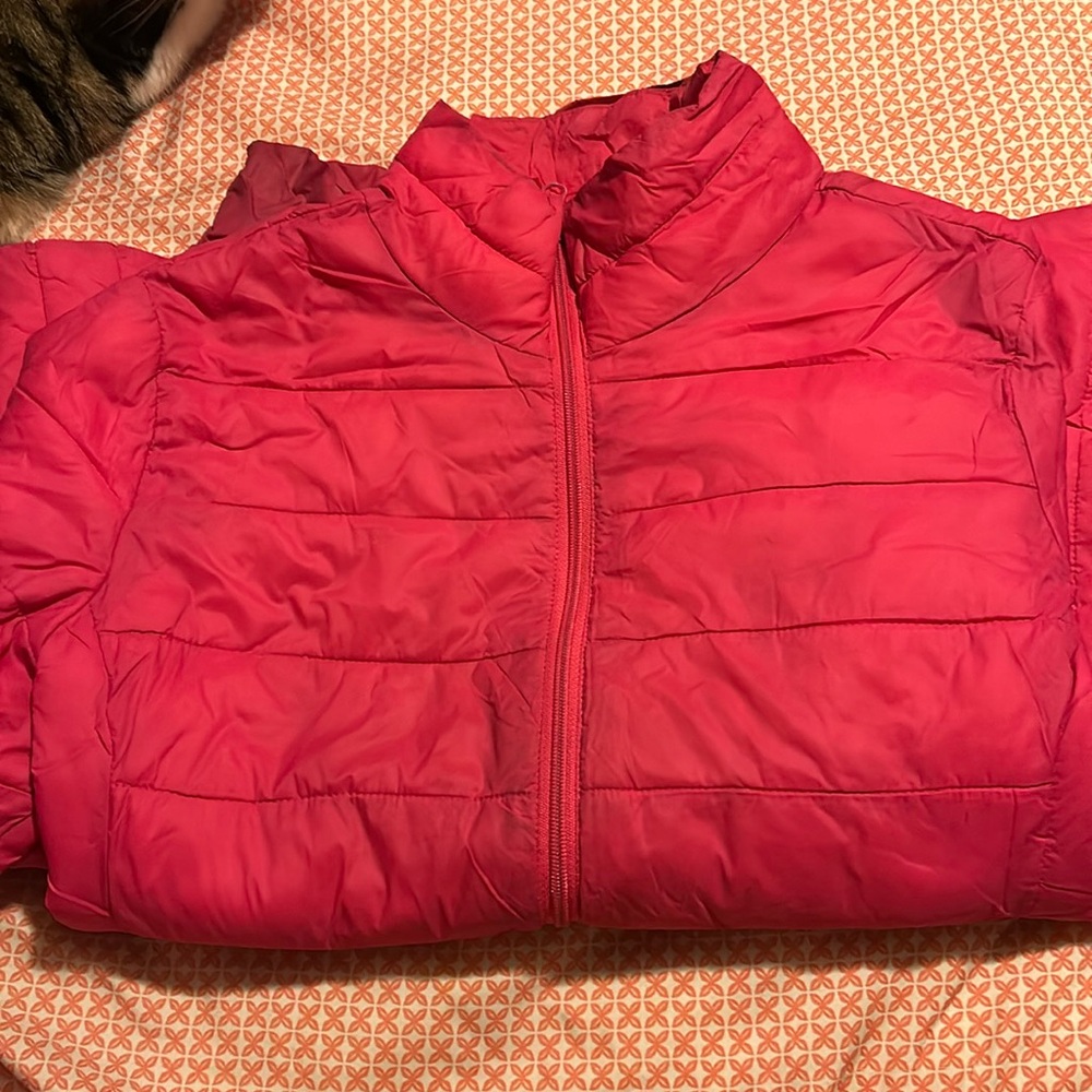 Girls Pink Puffer Jacket